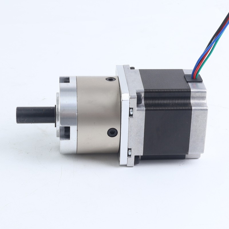 Nema 23 stappenmotor bipolair L=56mm met tandwielverhouding 47:1 planetaire tandwielkast