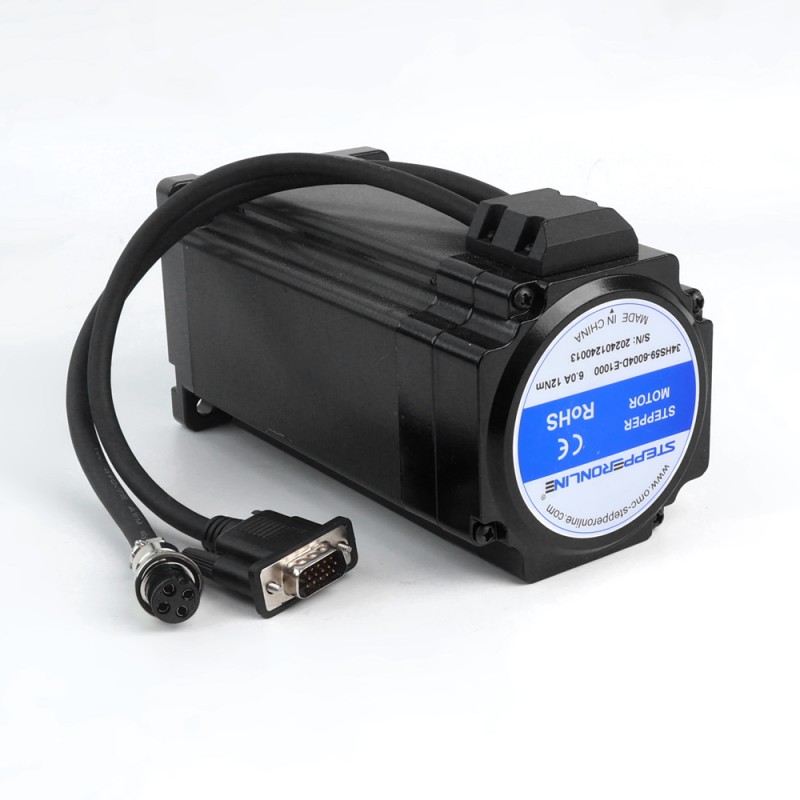S-serie Nema 34 Closed Loop stappenmotor 12.0 Nm (1699.34oz.in) Encoder 1000PPR (4000CPR)
