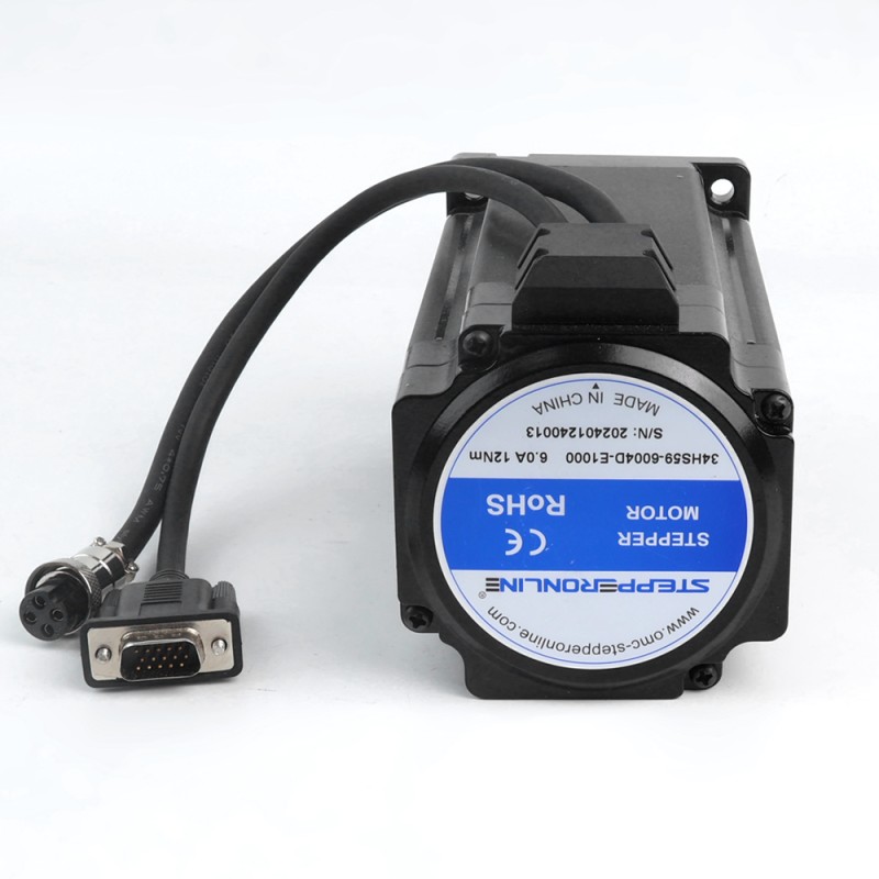 S-serie Nema 34 Closed Loop stappenmotor 12.0 Nm (1699.34oz.in) Encoder 1000PPR (4000CPR)