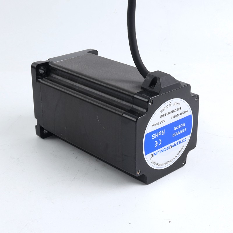 Gebruikte producten - S-serie Nema 34-stappenmotor 13,0 Nm (1841oz.in) 14 mm spiebaanas 1m kabel - 34HS61-6004S1-USED | StepperOnline