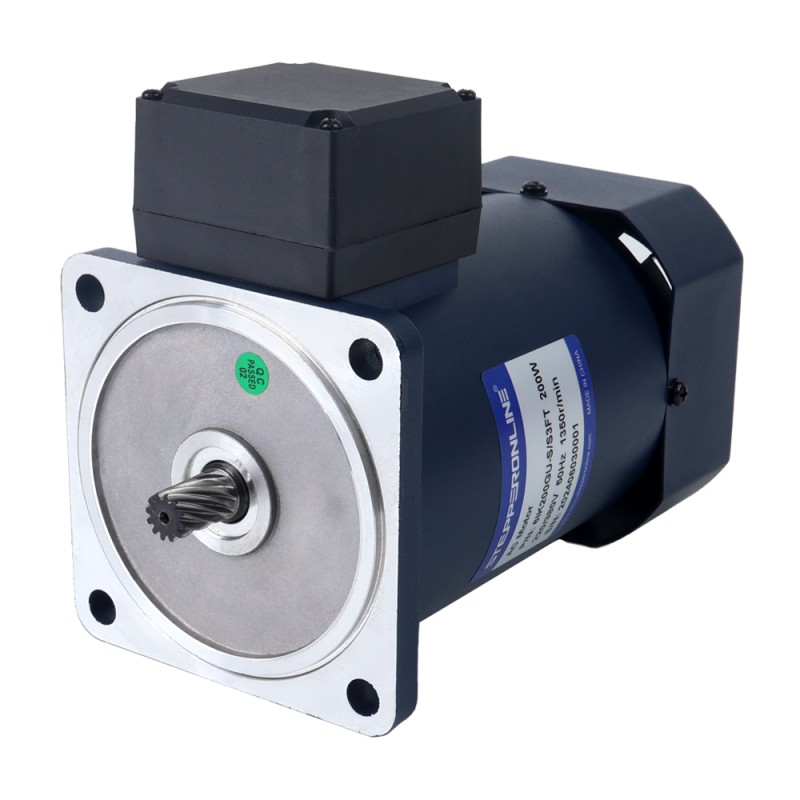 Drie fase 220VAC/380VAC 200W 50/60Hz Flens 104mm Overbrengingsverhouding 100:1 AC-inductiemotor met haakse versnellingsbak