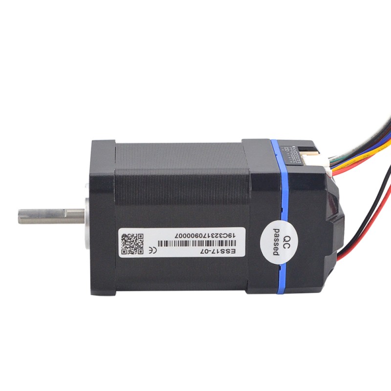 ESS-serie 0,60Nm(85oz.in) Nema 17 geïntegreerde gesloten lus Stepper Servomotor 24-36VDC 1000PPR - ESS17-07 | StepperOnline