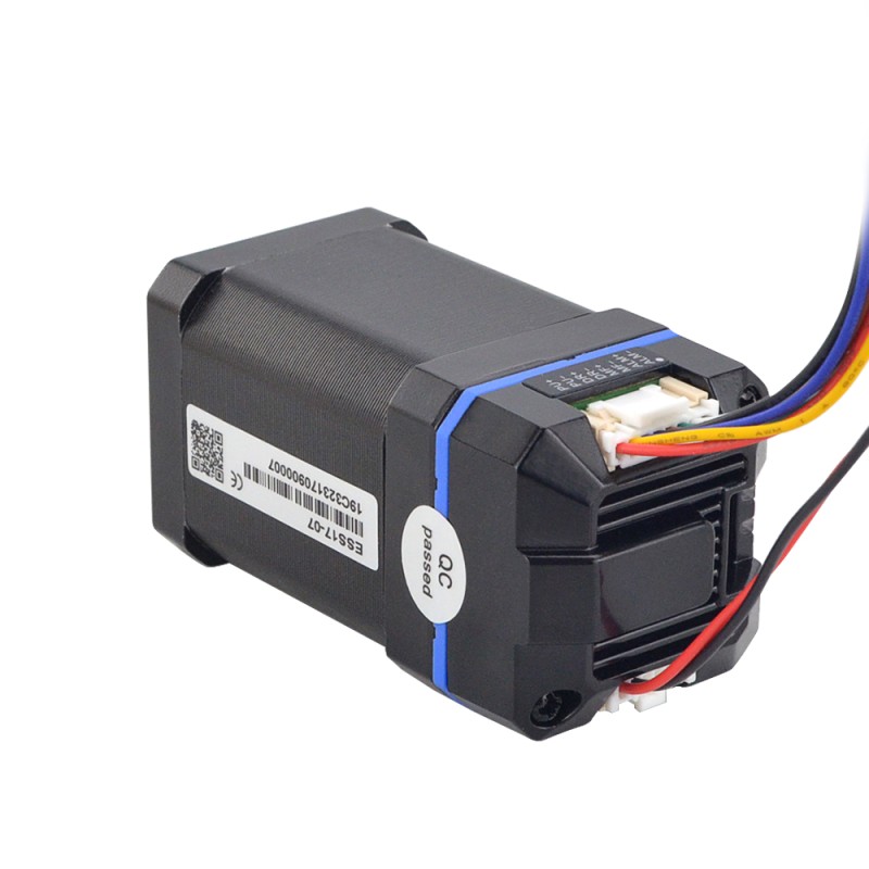 ESS-serie 0,60Nm(85oz.in) Nema 17 geïntegreerde gesloten lus Stepper Servomotor 24-36VDC 1000PPR - ESS17-07 | StepperOnline