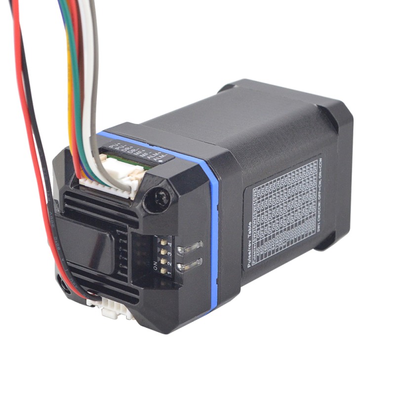 ESS-serie 0,60Nm(85oz.in) Nema 17 geïntegreerde gesloten lus Stepper Servomotor 24-36VDC 1000PPR - ESS17-07 | StepperOnline