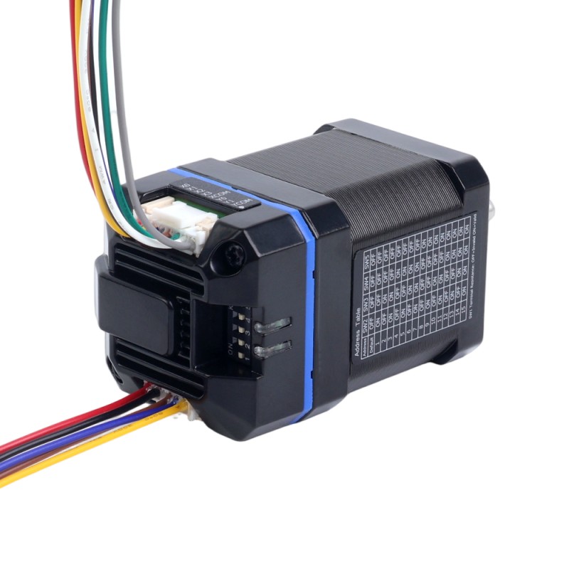 ESS Serie 0,48Nm(68,00oz.in) Nema 17 Geïntegreerde RS485 gesloten lopen stappenmotor-servomotor 24VDC 1000PPR - ESS17-RS04 | StepperOnline