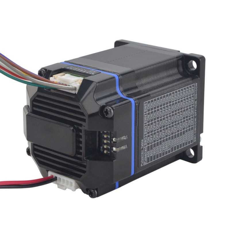 ESS-serie 1,2 Nm (169,93oz.in) Nema 23 geïntegreerde gesloten lus Stepper Servomotor 24-50VDC 1000PPR - ESS23-10 | StepperOnline