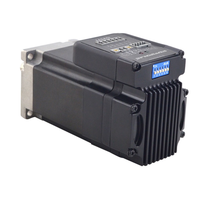 NEMA 23 geïntegreerde eenvoudige servomotor 130w 3000 rpm 0,45 Nm (63,73oz.in) 20-50VDC borstelloze DC-servomotor