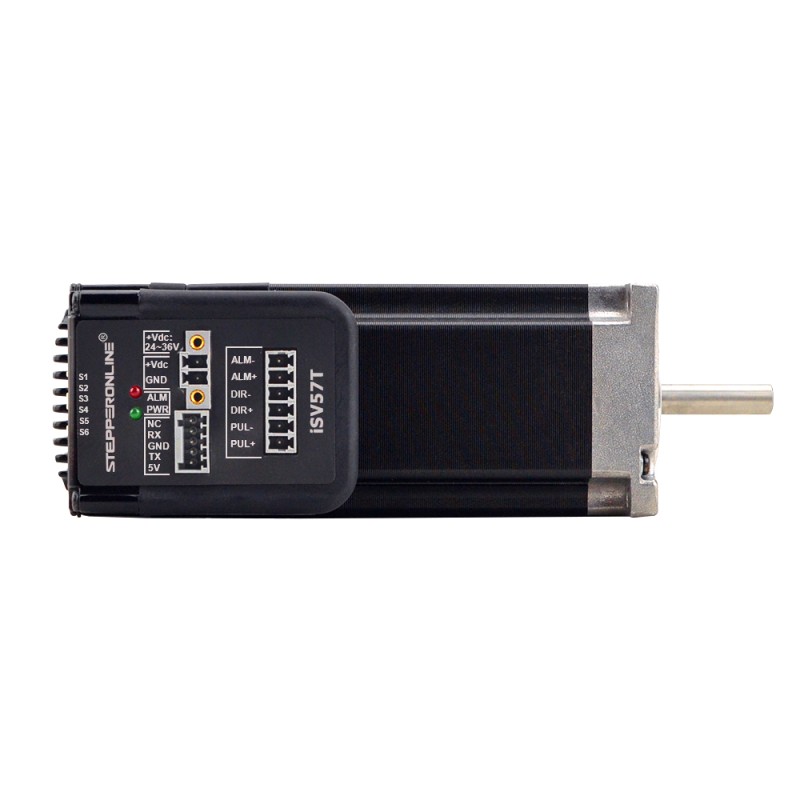 Servomotor - NEMA 23 geïntegreerde eenvoudige servomotor 180w 3000rpm 0,6 Nm (84,98oz.in) 20-50VDC borstelloze DC-servomotor