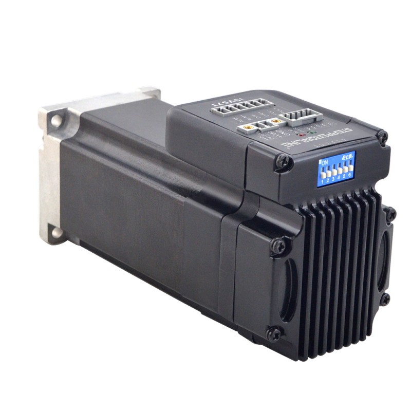 Servomotor - NEMA 23 geïntegreerde eenvoudige servomotor 180w 3000rpm 0,6 Nm (84,98oz.in) 20-50VDC borstelloze DC-servomotor