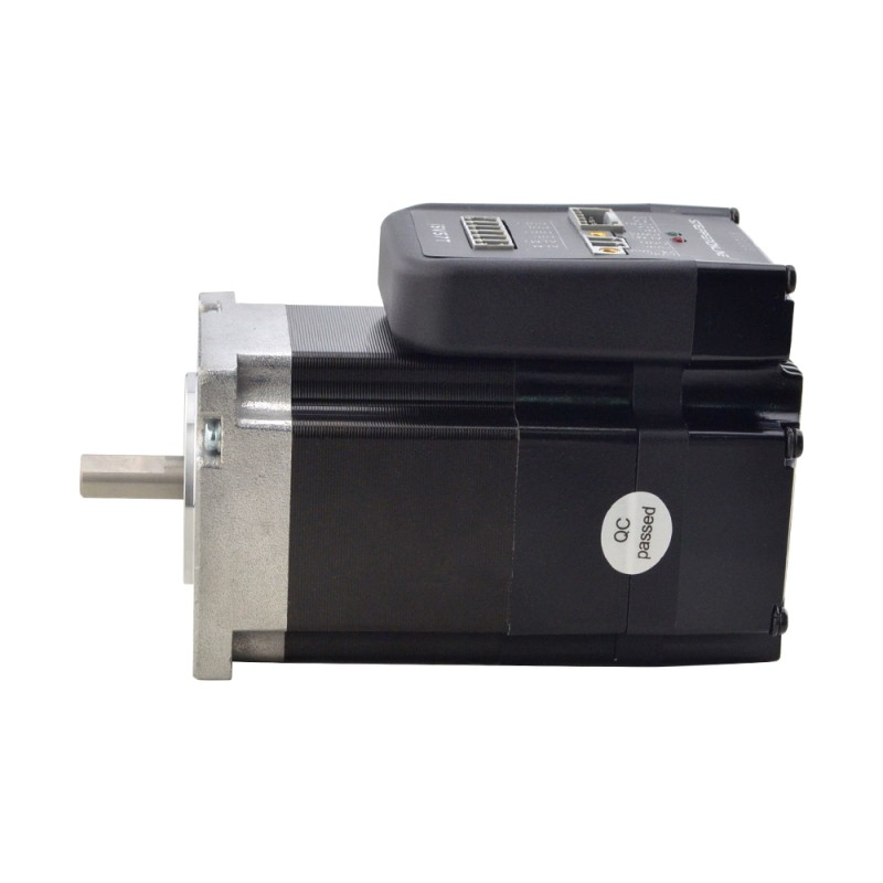 NEMA 23 geïntegreerde eenvoudige servomotor 90w 3000rpm 0,3Nm(42,49oz.in) 20-50VDC servomotor - korte as