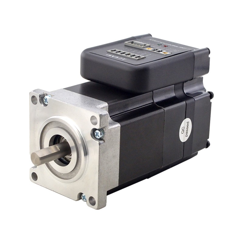 NEMA 23 geïntegreerde eenvoudige servomotor 90w 3000rpm 0,3Nm(42,49oz.in) 20-50VDC servomotor - korte as