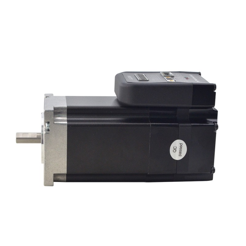NEMA 23 geïntegreerde eenvoudige servomotor 130w 3000 rpm 0,45Nm(63,73oz.in) 20-50VDC servomotor - korte as