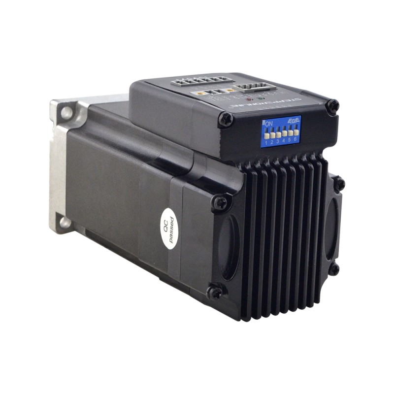 NEMA 23 geïntegreerde eenvoudige servomotor 130w 3000 rpm 0,45Nm(63,73oz.in) 20-50VDC servomotor - korte as