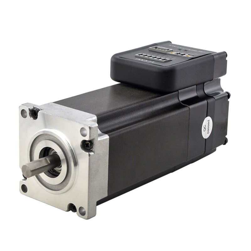 NEMA 23 geïntegreerde eenvoudige servomotor 180w 3000 rpm 0,6 Nm (84,98oz.in) 20-50VDC servomotor - korte as