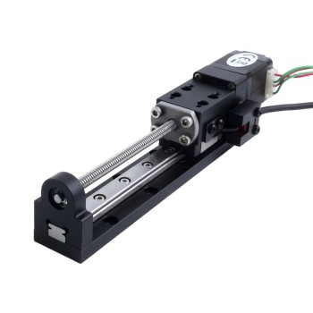 Nema 8 stappenmotor kogelomloopspindel lineaire actuator 0,5A Slag 90mm 0,01Nm(1,416oz.in) Spoeding 1mm(0,03937") Nema 8 stappenmotor kogelomloopspindel lineaire actuator 0,5A Slag 90mm 0,01Nm(1,416oz.in) Spoeding 1mm(0,03937")