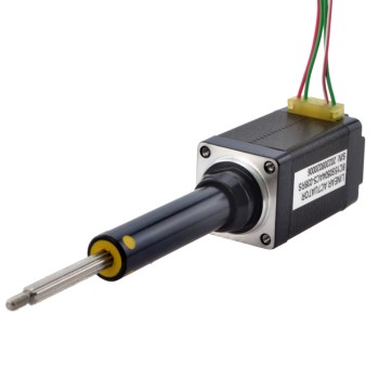 NEMA 8 Captive Acme Lineaire Stappenmotor 0.5A - Stapelhoogte 38.2mm Spoed schroefdraad 2mm (0.07874") Slag 38.1mm