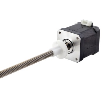 Nema 17 externe trapeziumvormige lineaire stappenmotor 1,68A 48mm Stack, schroefspoed 8mm(0,31496")