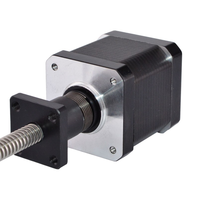 Anti-backlash schroefmoer Nema 17 extern 48mm stapel 1,68A kabel 2mm(0,07874") lengte 330mm - 17E19S1684AB4-330RA | StepperOnline Anti-backlash schroefmoer Nema 17 extern 48mm stapel 1,68A kabel 2mm(0,07874") lengte 330mm - 17E19S1684AB4-330RA | StepperOnline