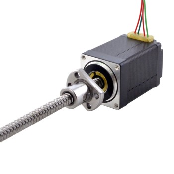 NEMA 11 Externe Balschroef Lineaire Stappenmotor 1.0A 46mm Stapelschroef Lood 2mm (0,07874")