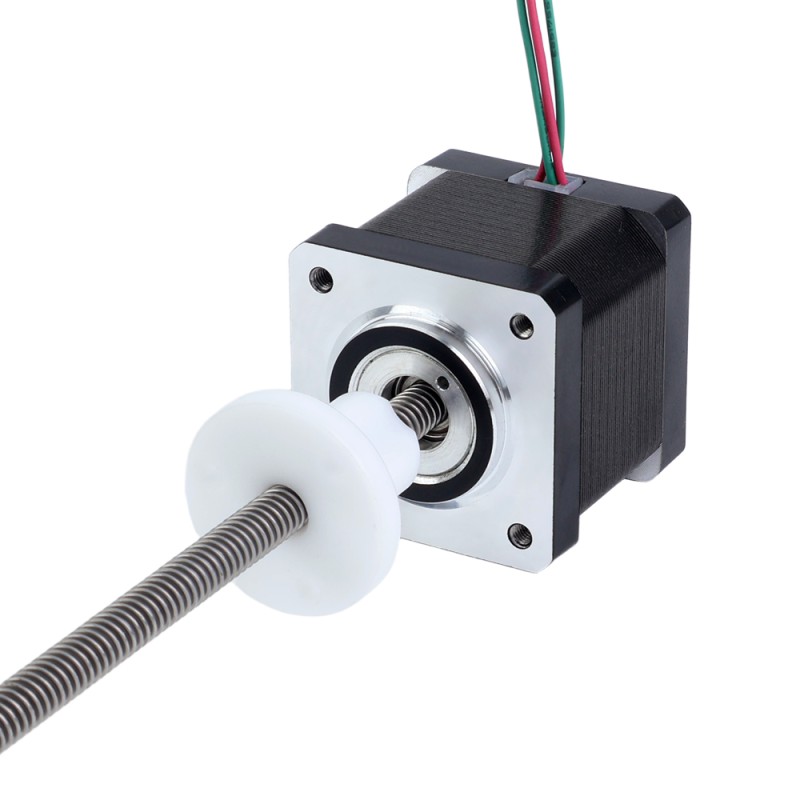 Nema 14 Externe stapel 34mm 0,57A Draad 2,4384mm(0,096") Lengte 150mm - 14E13S0574JE4-150RS | StepperOnline