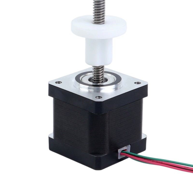 Nema 14 Externe stapel 34mm 0,57A Draad 2,4384mm(0,096") Lengte 150mm - 14E13S0574JE4-150RS | StepperOnline