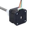 Nema 17 extern 34mm stapelhoogte 0.4A kabel 8mm(0.31496") lengte 150mm - 17E13S0404MB4-150RS | StepperOnline