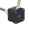 Nema 17 externe 34mm stapel 0,4A-kabel 8mm(0,31496") lengte 200mm - 17E13S0404MB4-200RS | StepperOnline