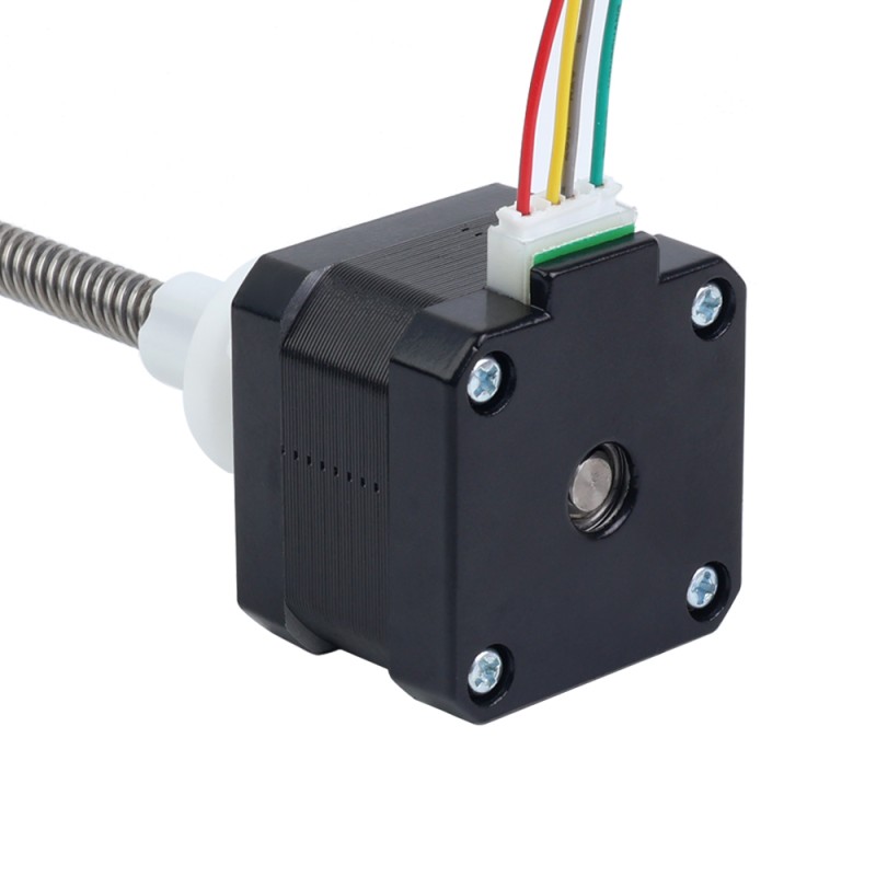 Nema 17 externe 34mm stapel 0,4A-kabel 8mm(0,31496") lengte 200mm - 17E13S0404MB4-200RS | StepperOnline