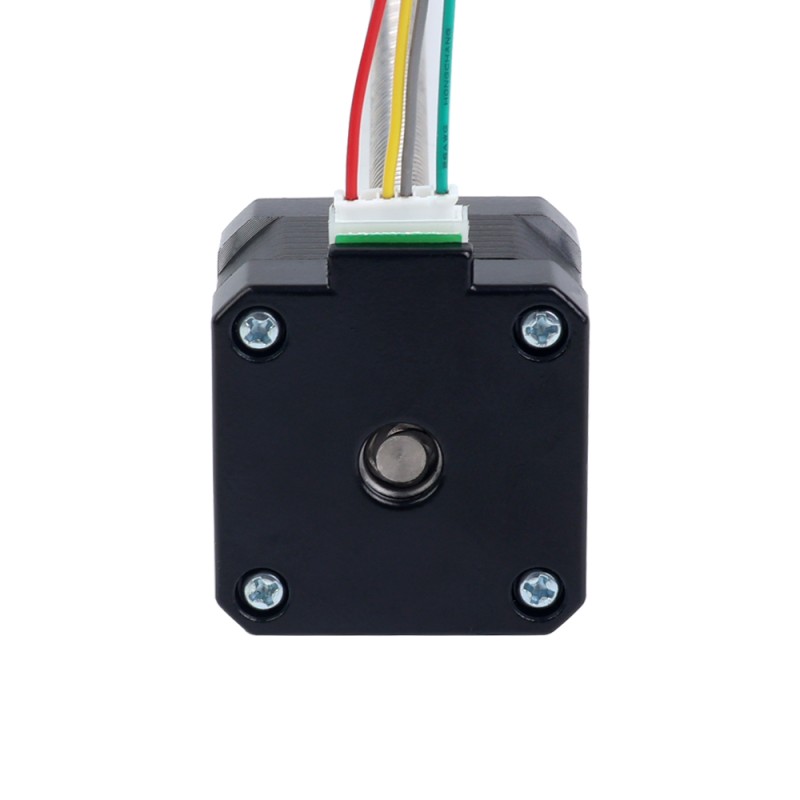Nema 17 externe 34mm stapel 0,4A-kabel 8mm(0,31496") lengte 200mm - 17E13S0404MB4-200RS | StepperOnline
