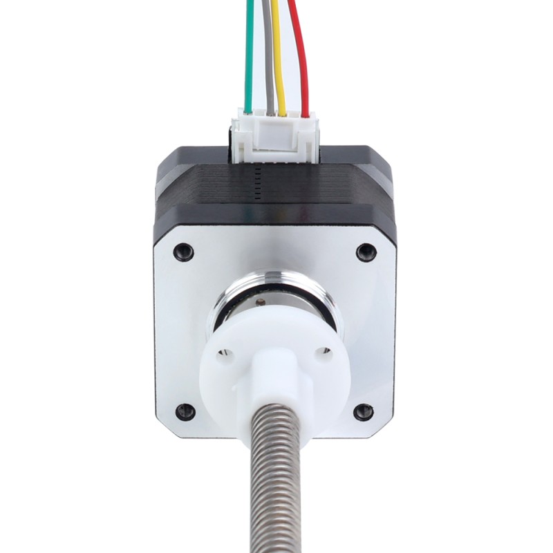 Nema 17 externe 34mm stapel 0,4A-kabel 8mm(0,31496") lengte 200mm - 17E13S0404MB4-200RS | StepperOnline