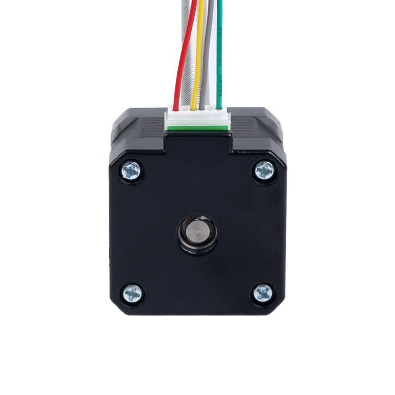 Nema 17 externe 34mm stapel 0,4A-kabel 8mm(0,31496") lengte 300mm - 17E13S0404MB4-300RS | StepperOnline