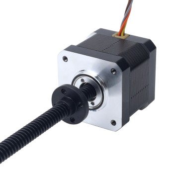 Nema 17 Externe trapeziumvormige lineaire stappenmotor voor hoge temperaturen 1,68A Kabel 4mm (0,15748")