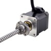 NEMA 17 externe bal schroef lineaire stappenmotor 2.5A 48mm stack schroef leiden 8mm (0.3150 ) Lengte 150mm leiden