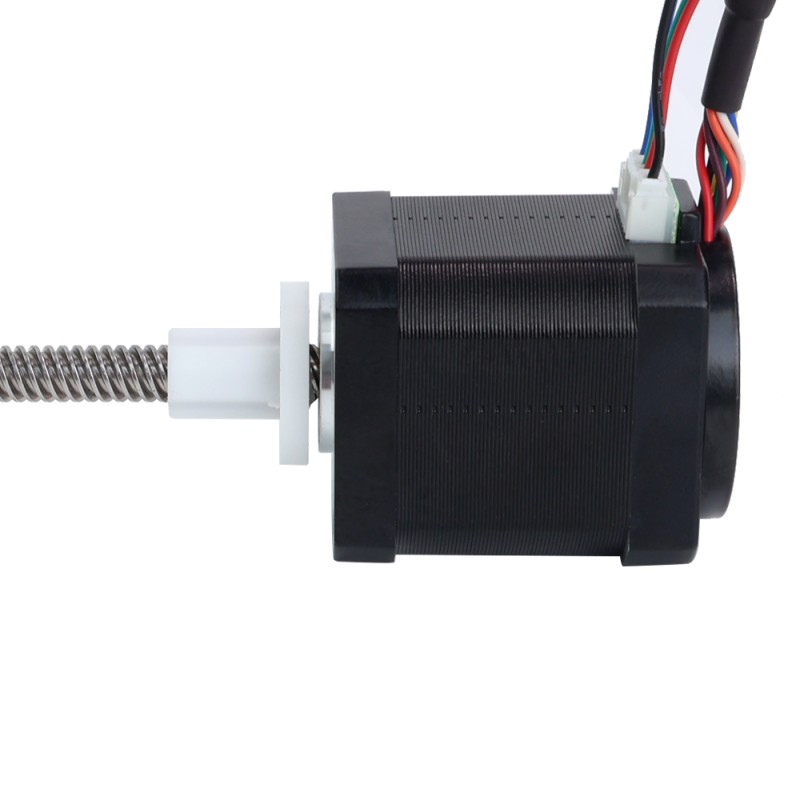 NEMA 17 externe trapeziumvormige lineaire stappenmotor 1,68A 48mm stapel met magnetische encoder 1000PPR(4000CPR) - 17LS19-1684E-200G-AR4 | StepperOnline