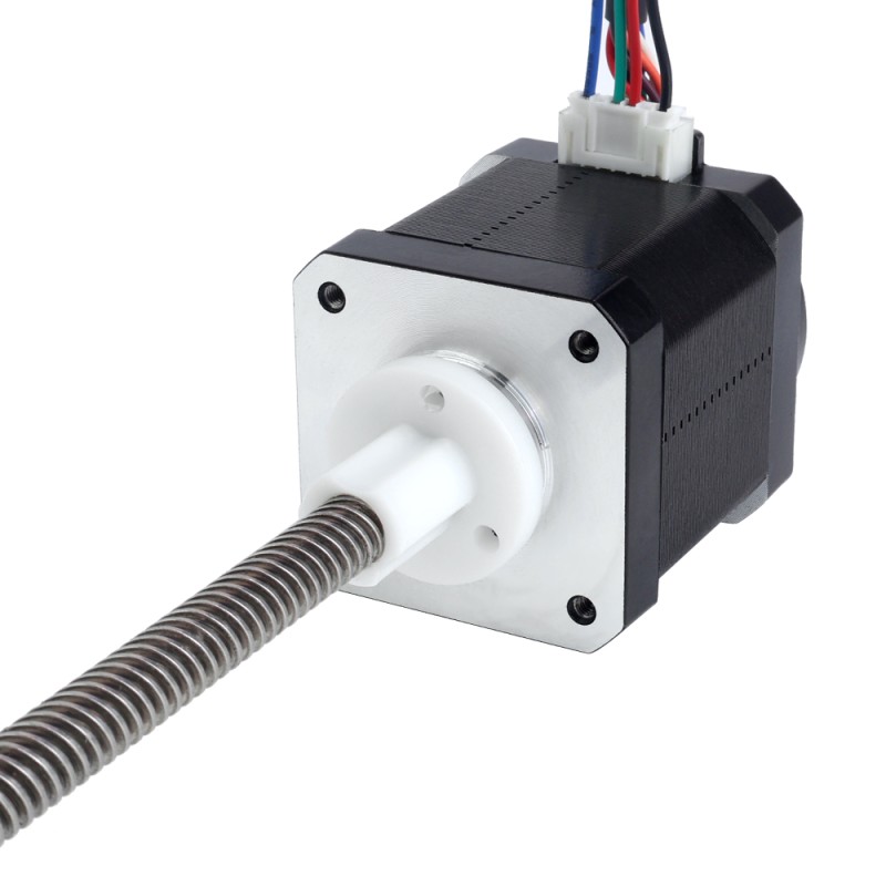 NEMA 17 externe trapeziumvormige lineaire stappenmotor 1,68A 48mm stapel met magnetische encoder 1000PPR(4000CPR) - 17LS19-1684E-200G-AR4 | StepperOnline