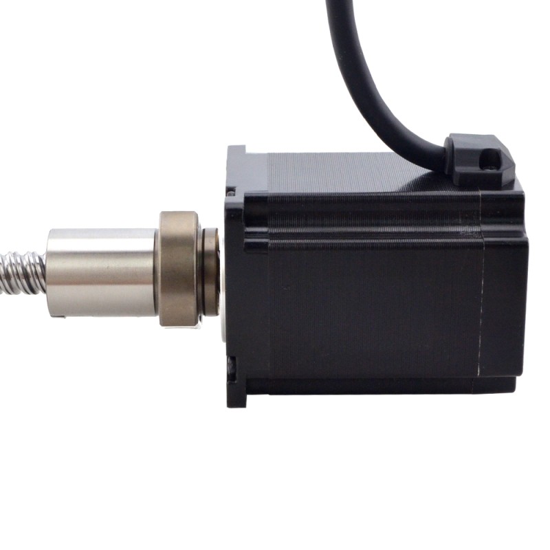 NEMA 23 externe bal schroef lineaire stappenmotor 4.0A 76mm stack schroef leiden 10mm (0,3937")  Loodlengte 200mm - 23E30S4004B1L5-200RS | StepperOnline