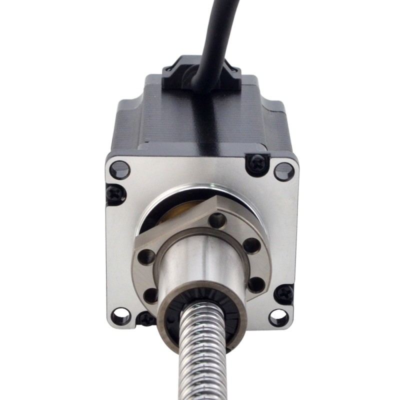 NEMA 23 externe bal schroef lineaire stappenmotor 4.0A 76mm stack schroef leiden 10mm (0,3937")  Loodlengte 200mm - 23E30S4004B1L5-200RS | StepperOnline