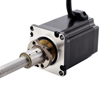 NEMA 23 externe bal schroef lineaire stappenmotor 4.0A 76mm stack schroef leiden 2mm (0,07874")  Loodlengte 200mm