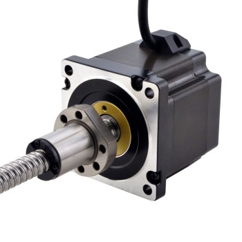 NEMA 34 externe kogelomloopspindel lineaire stappenmotor 4,5Nm(637,25oz.in) 5,5A 76mm kabel 10mm(0,3937")