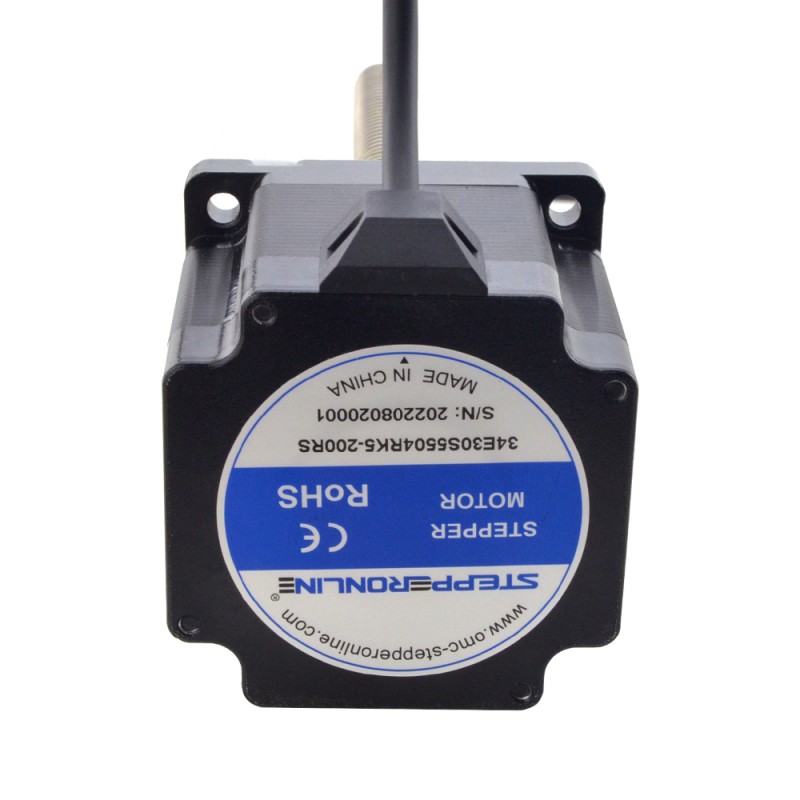 NEMA 34 Externe Acme Lineaire Stappenmotor 5.5A 76mm Stack Screw Lood 6.35mm (0.25) Loodlengte 200mm