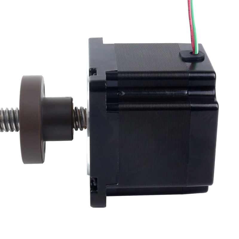 NEMA 34 externe Acme lineaire stappenmotor 5,5A 76mm stapelschroefdraad 6,35mm(0,25") Draadlengte 250mm - 34E31S5504RK5-250RS | StepperOnline