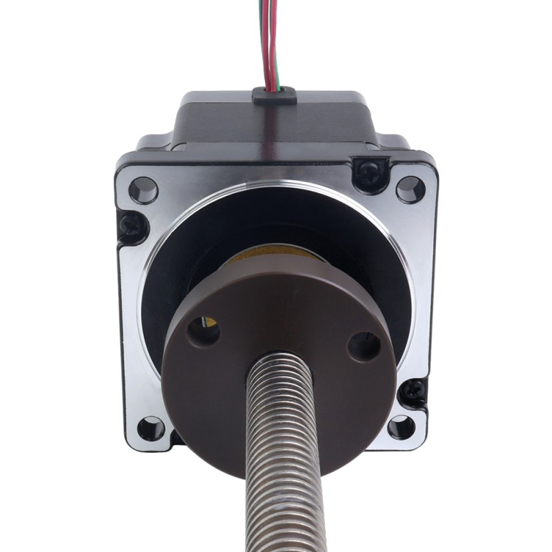 NEMA 34 externe Acme lineaire stappenmotor 5,5A 76mm stapelschroefdraad 6,35mm(0,25") Draadlengte 250mm - 34E31S5504RK5-250RS | StepperOnline