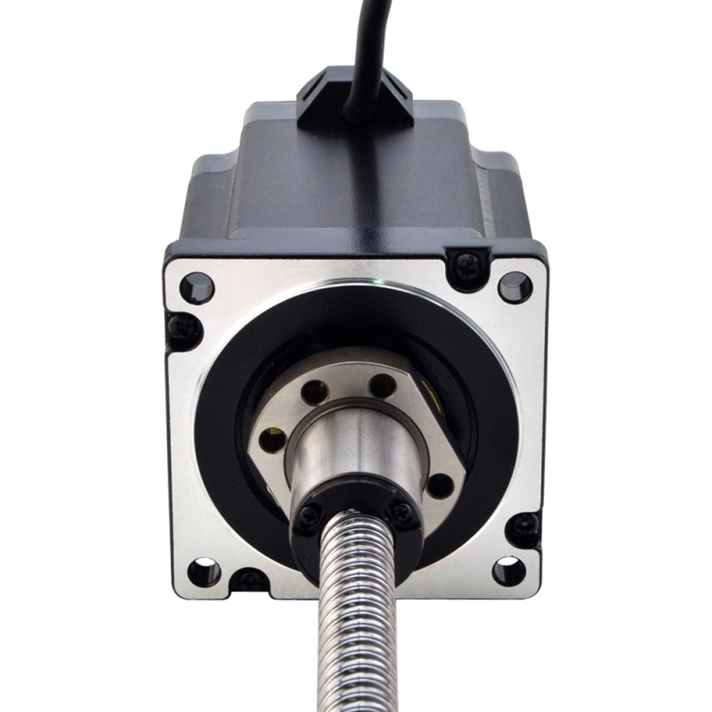 NEMA 34 externe balschroef lineaire stappenmotor 8Nm (1132.90oz.in) 6.0A 114mm stelschroef 10mm (0.3937) lengte 200mm