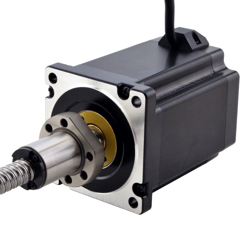 NEMA 34 externe balschroef lineaire stappenmotor 8Nm (1132.90oz.in) 6.0A 114mm stelschroef 10mm (0.3937) lengte 200mm