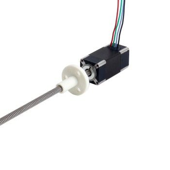 Nema 6 Externe Trapeziumvormige Lineaire Stappenmotor 0,3 A 32mm Stapelschroef Lood 2mm (0,07874") Loodlengte 100mm