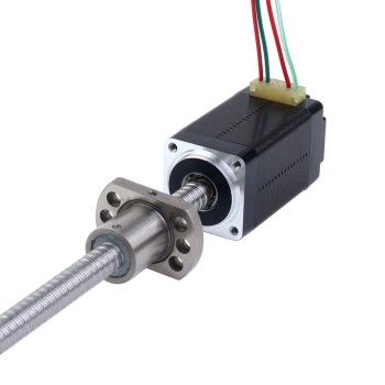 NEMA 8 externe kogelomloopspindel lineaire stappenmotor 0,5A 38,2mm stapelschroefdraad 2mm(0,07874") Draadlengte 150mm NEMA 8 externe kogelomloopspindel lineaire stappenmotor 0,5A 38,2mm stapelschroefdraad 2mm(0,07874") Draadlengte 150mm