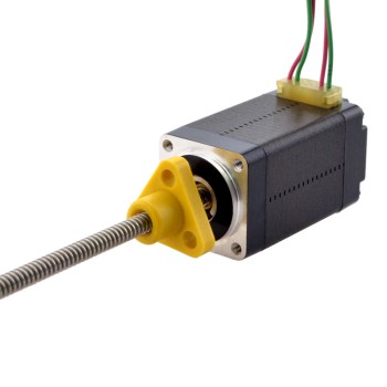 NEMA 8 externe trapeziumvormige lineaire stappenmotor 0,5A 38,2mm stapelschroefdraad 1mm(0,03937") Draadlengte 100mm NEMA 8 externe trapeziumvormige lineaire stappenmotor 0,5A 38,2mm stapelschroefdraad 1mm(0,03937") Draadlengte 100mm