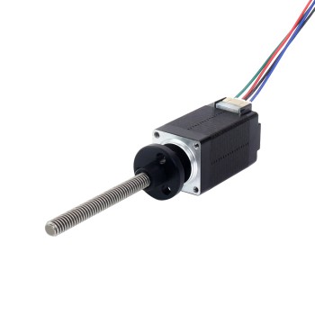 Nema 8 Externe Trapeziumvormige Lineaire Stappenmotor 0,6A 38mm Stapelschroef Lood 2mm (0,07874") Loodlengte 60mm