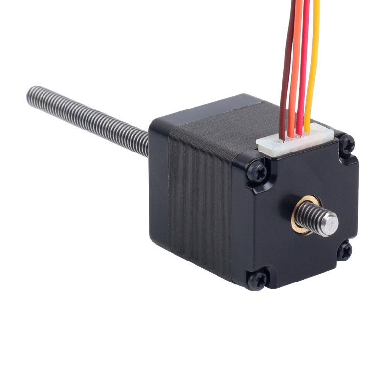 Nema 11 niet-vaste 34mm stapel 0,75 A-kabel 2mm(0,07874") lengte 100mm - 11N13S0754AA4-100RS | StepperOnline