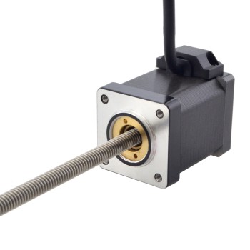 NEMA 14 niet-captieve Acme lineaire stappenmotor 1,5A 47mm stelschroefgeleider 1,27mm (0,05")